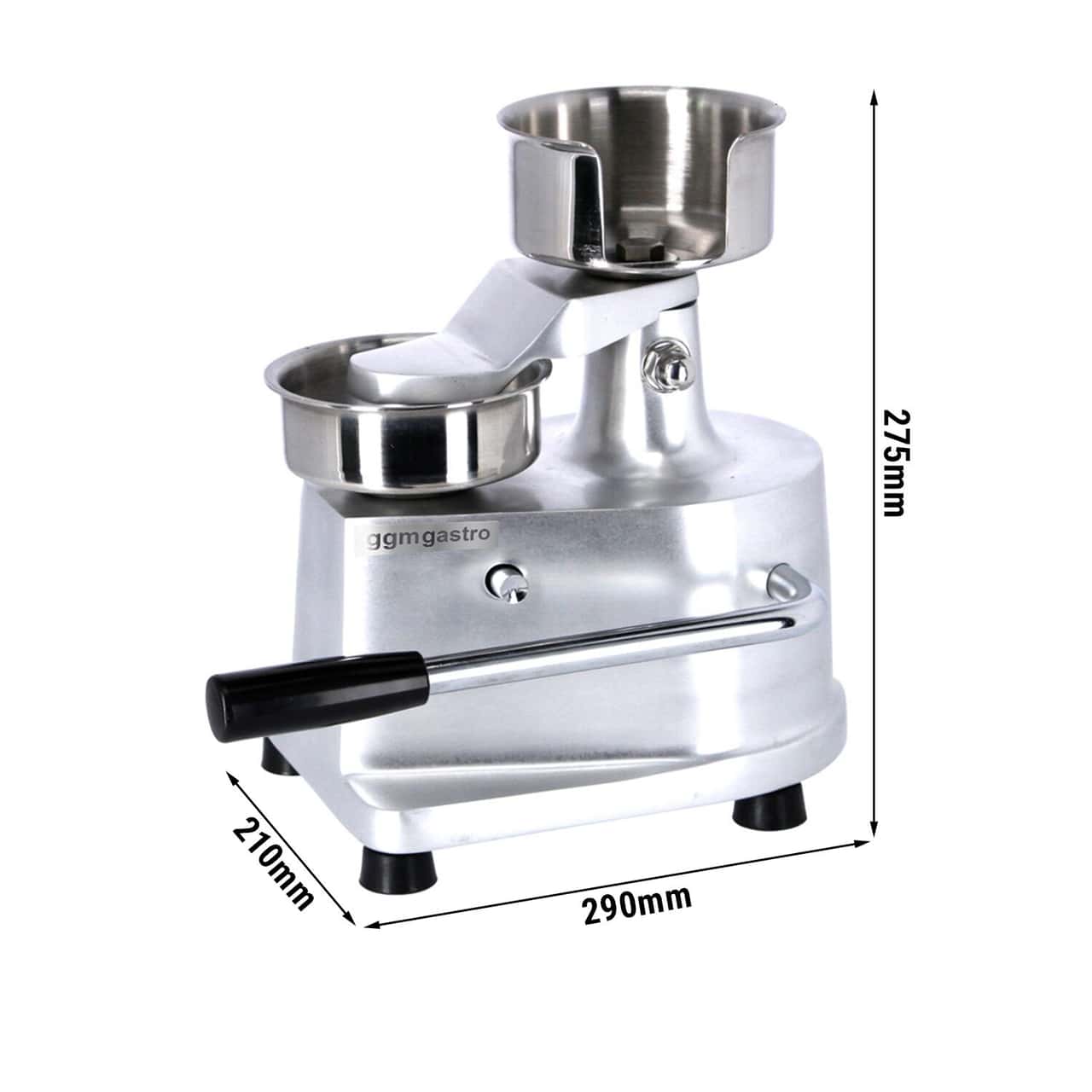 Zubereitungstisch - 1210mm - für 9x GN 1/6 - 2 Türen - inkl. Kontaktgrill & Hamburgermaschine