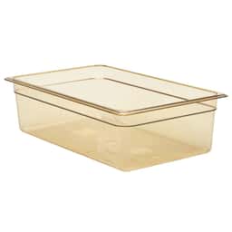 (6 kusů) CAMBRO | H-PAN™ Žáruvzdorné GN nádoby 1/1 - jantar - hloubka 150 mm