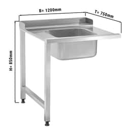 Zulauftisch - Anbau Links - 1200mm