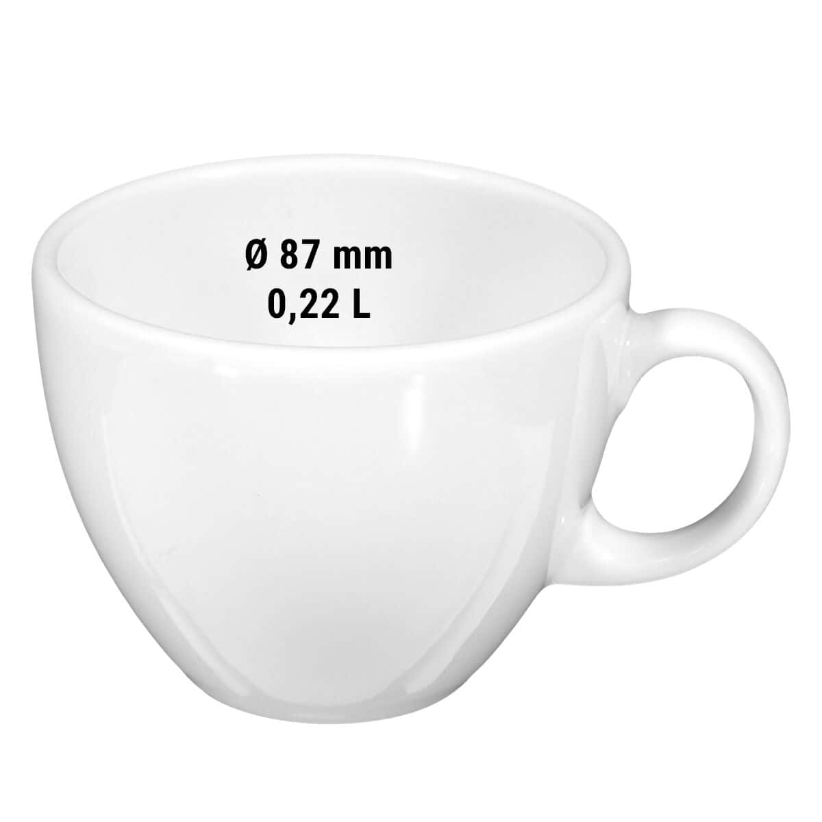 (6 pieces) Seltmann Weiden - Cappuccino cup - 0,22 Liter