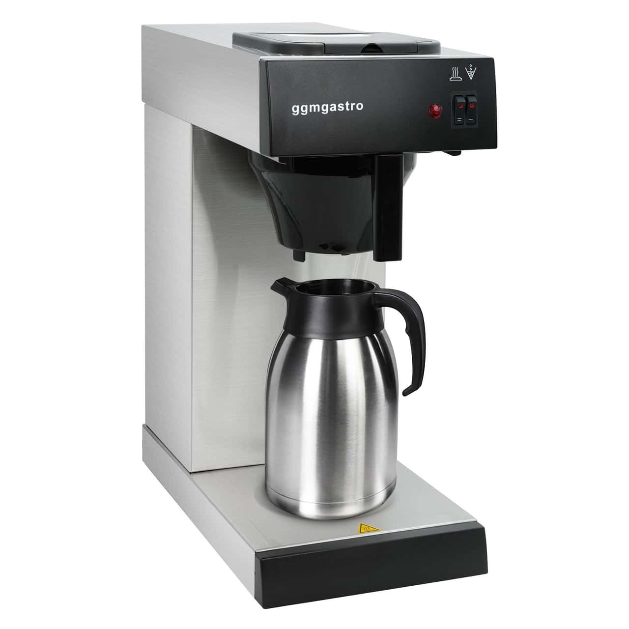 Filterkaffeemaschine - 2 Liter Tank - 2kW - inkl. Isolierkanne 1,6 Liter und Warmhalteplatte