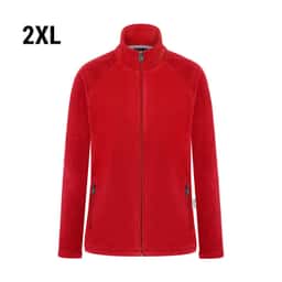 KARLOWSKY | Damen Workwear Fleecejacke Warm-Up - Rot - Größe: 2XL