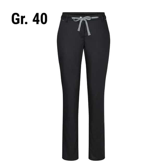 KARLOWSKY | Damen Chinohose Modern-Stretch - Schwarz - Größe: 40