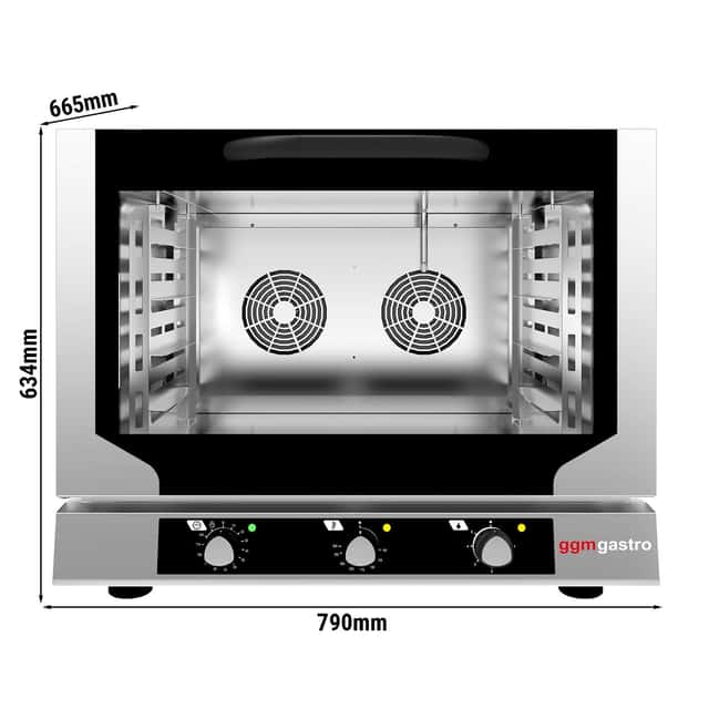 Heißluftofen KOMPAKT - Manuell - 4x GN 1/1 oder EN 60x40