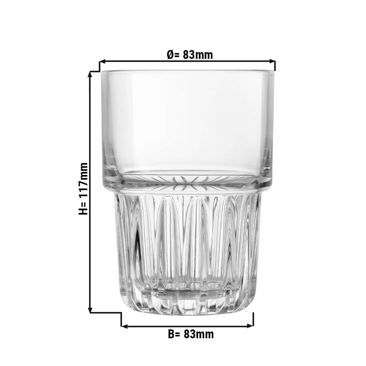 (12 Stück) Longdrinkglas - EVEREST - 355 ml - Transparent