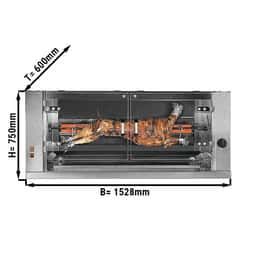 Elektro Lamm- & Spanferkelgrill - 6,6kW - mit 1 Spieß