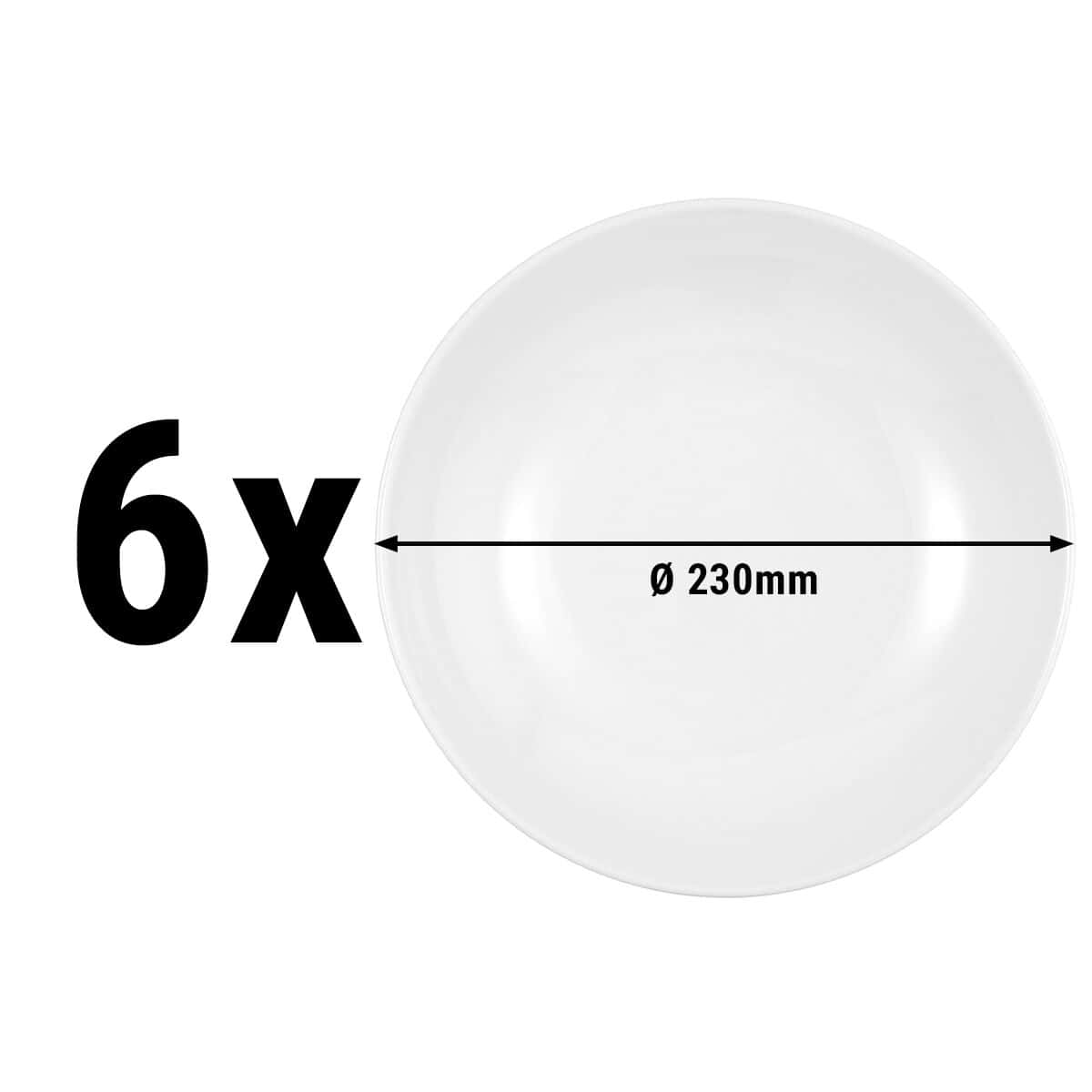 (6 pieces) SELTMANN WEIDEN | Plate deep round - Ø 230mm