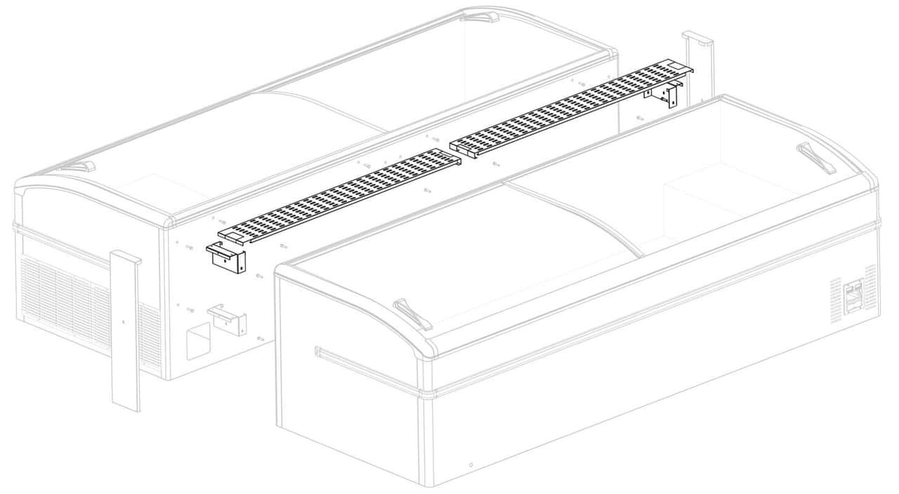 Spojovací lišta pro (pultové) mrazáky