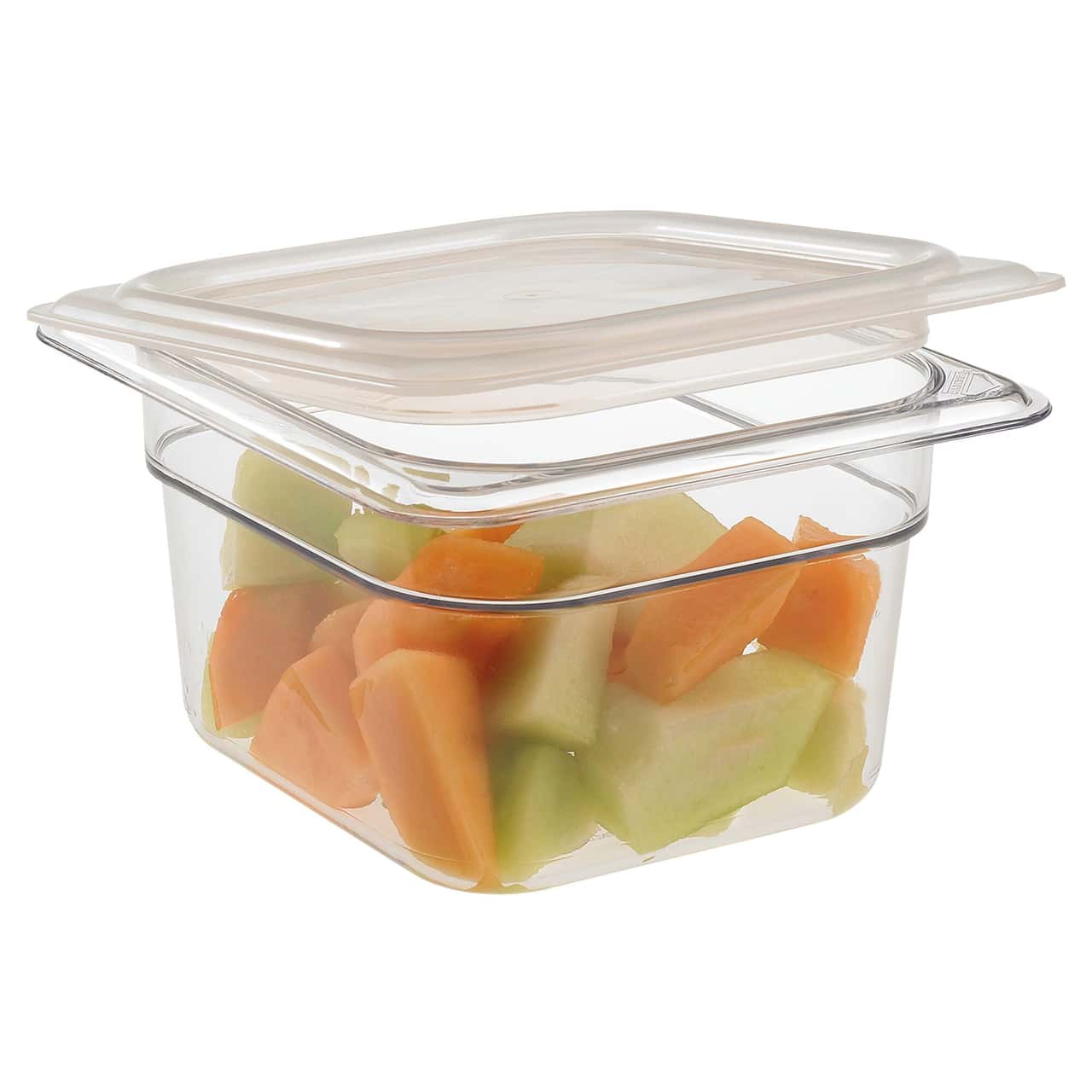 (6 Stück) CAMBRO | CAMWEAR® -  Polycarbonat GN-Behälter 1/6 - Clear - Tiefe 100 mm