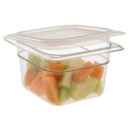 (6 Stück) CAMBRO | CAMWEAR® -  Polycarbonat GN-Behälter 1/6 - Clear - Tiefe 100 mm