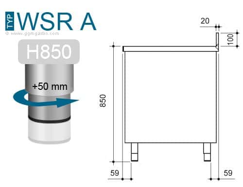 Wärmeschrank PREMIUM - 1000x700mm - mit Aufkantung