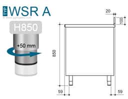 Wärmeschrank PREMIUM - 1000x700mm - mit Aufkantung