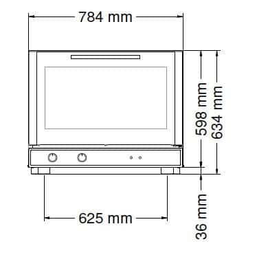 Heißluftofen KOMPAKT - Manuell - 4x EN 60x40 oder GN 1/1