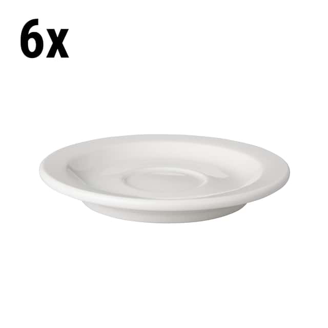 (6 Stück) BUDGETLINE - Untertasse Mammoet - Ø 14 cm - Weiß