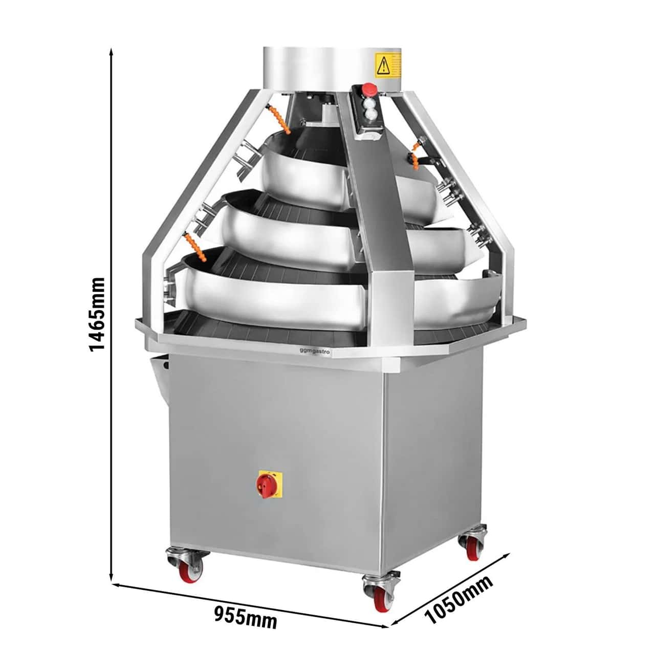 Kegelrundwirker - 550 Watt - Gewichtsbereich: ~50-200g - max. 2400 Stk/h