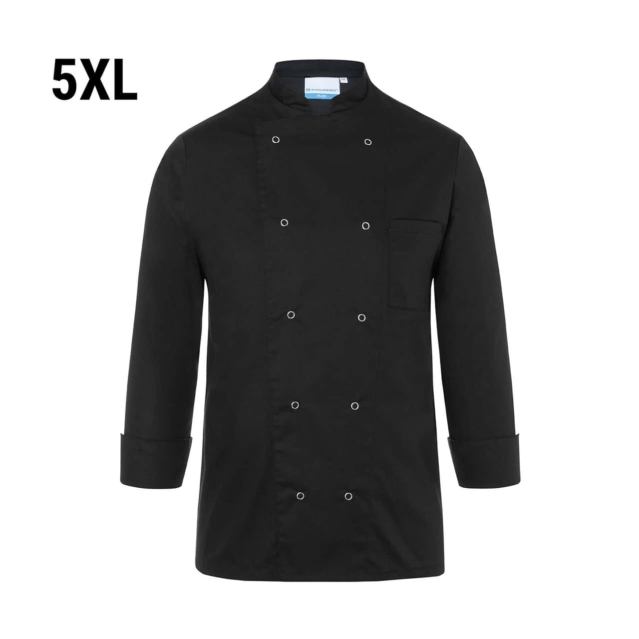 KARLOWSKY | Kochjacke Basic - Schwarz - Größe: 5XL