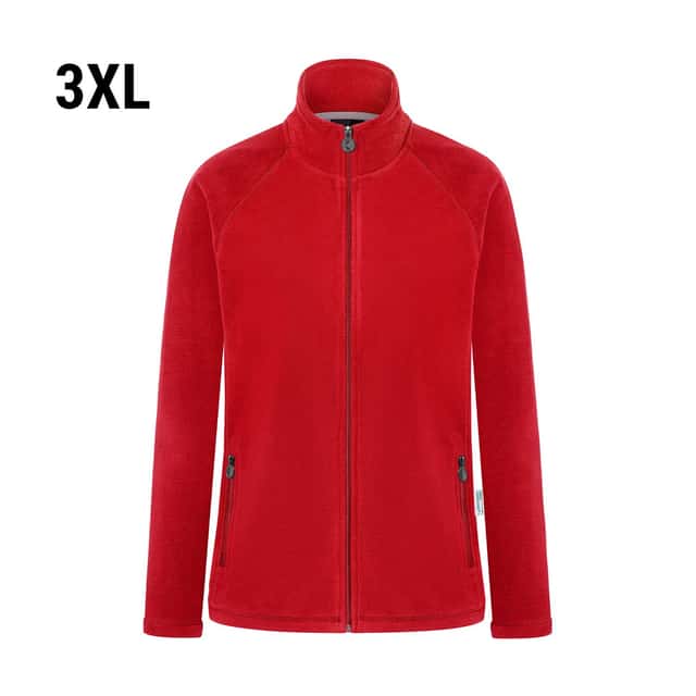 KARLOWSKY | Damen Workwear Fleecejacke Warm-Up - Rot - Größe: 3XL