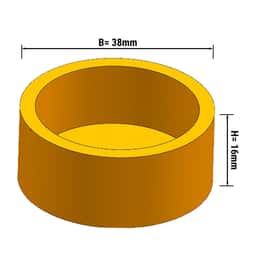 Platten für Tartlet Maschine TMNP - Tartlet-Form: Rund - Ø 37mm