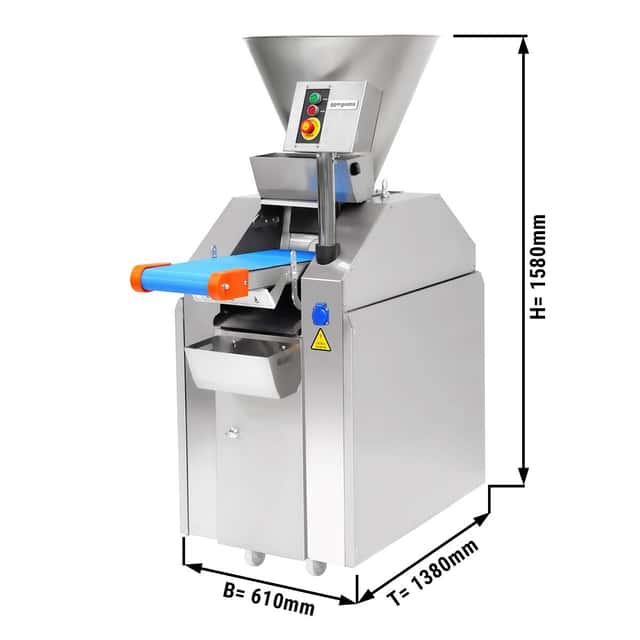 Teigportionierer - 1,5 kW - Gewichtsbereich: ~50-200g - Kapazität: 70kg - max. 2160 Stk/h