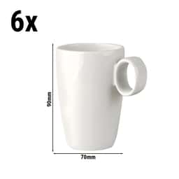 (12 pieces) LUX - Coffee cup Maastricht - 21 cl - Ivory