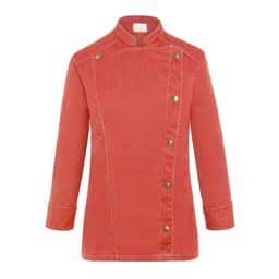 KARLOWSKY | Damenkochjacke Jeans-Style - Vintage Red - Größe: 36