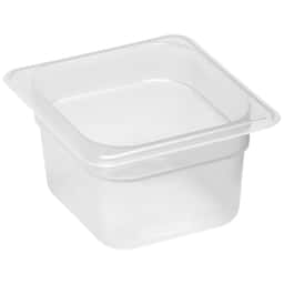 (6 Stück) CAMBRO | CAMWEAR® -  Polypropylen GN-Behälter 1/6 - milchig - Tiefe 100 mm