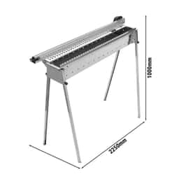 Holzkohle Spießgrill / Schaschlikgrill - 2250mm - automatisch