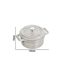 STAUB | LA COCOTTE - Mini Cocotte - Ø 100mm - Gusseisen - Weisser Trüffel