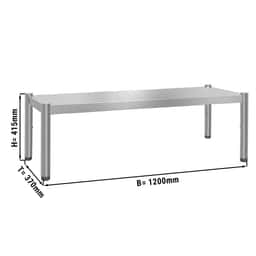 Aufsatzbord PREMIUM - 1200x370mm - mit 1 Etage - Höhe: 415mm