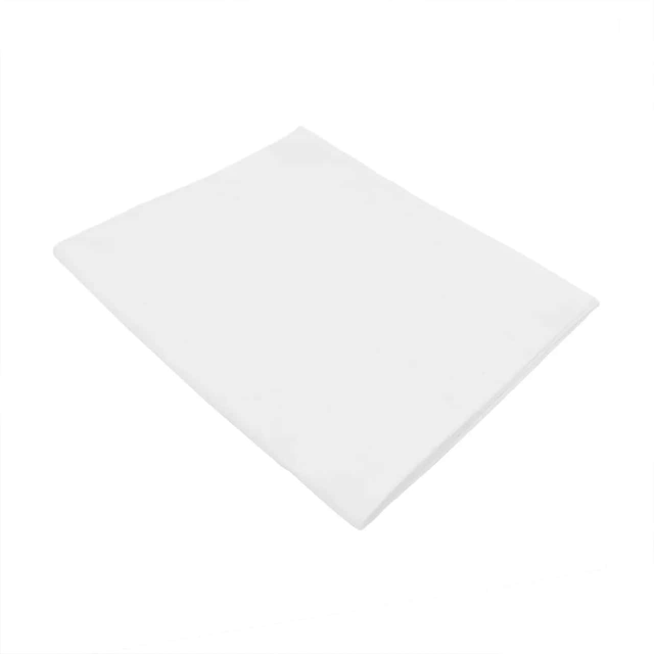 (50 Stück) Damast Mundserviette Porto - glatt Satin - 50 x 50 cm - Weiß