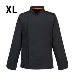 Langarm MeshAir Pro Kochjacke - Schwarz - Größe: XL