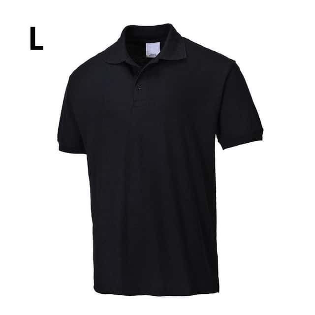 Herren Poloshirt - Schwarz - Größe: L