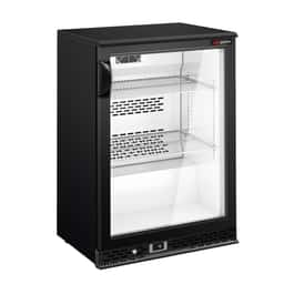 Barkühlschrank - 600mm - 125 Liter - mit 1 Glasflügeltür - Schwarz