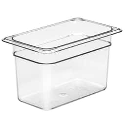 (6 Stück) CAMBRO | CAMWEAR® -  Polycarbonat GN-Behälter 1/4 - Clear - Tiefe 150 mm