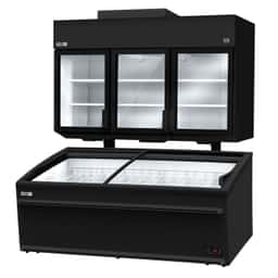 Wall-mounted refrigerated/freezer shelf - 2.1m - -18 ~ -23 °C or -6 ~ 6 °C - 6 shelves