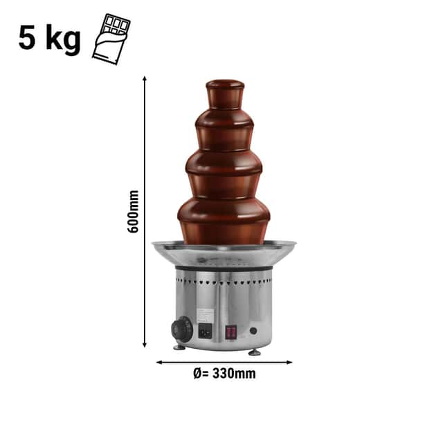 Schokoladenbrunnen - 4 Etagen- Höhe 60 cm