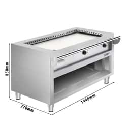 Gas Teppanyaki Grill - 8,5 kW - Glatte Bratplatte