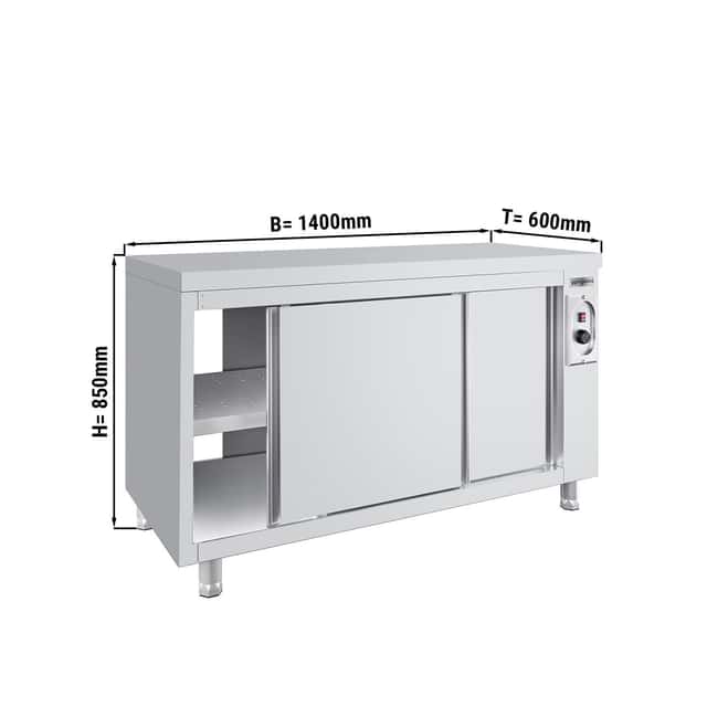 Wärmeschrank ECO - 1400x600mm - mit Durchreiche