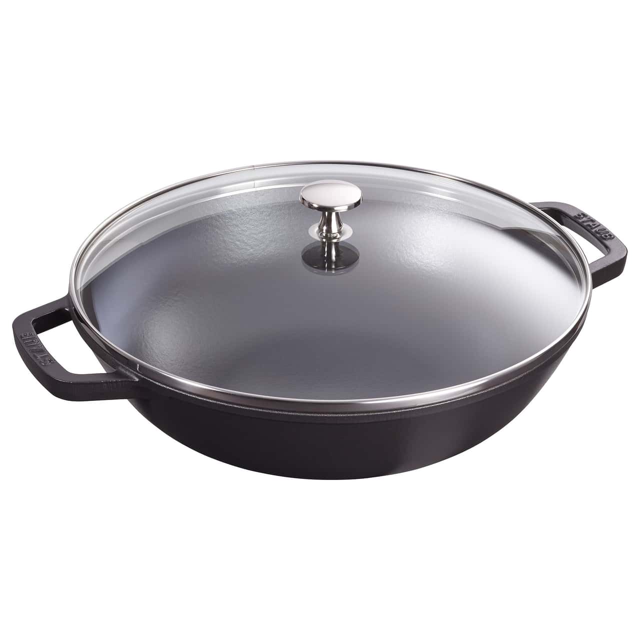 STAUB | SPECIALITIES - Wok mit Glasdeckel - Ø 300mm - Gusseisen - Schwarz