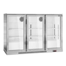 Barkühlschrank - 1330mm - 320 Liter - mit 3 Glasflügeltüren - Edelstahl