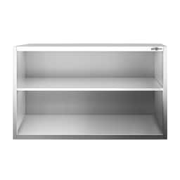 Edelstahl Wandhängeschrank PREMIUM - 1600x400mm - ohne Schiebetür - 800mm hoch