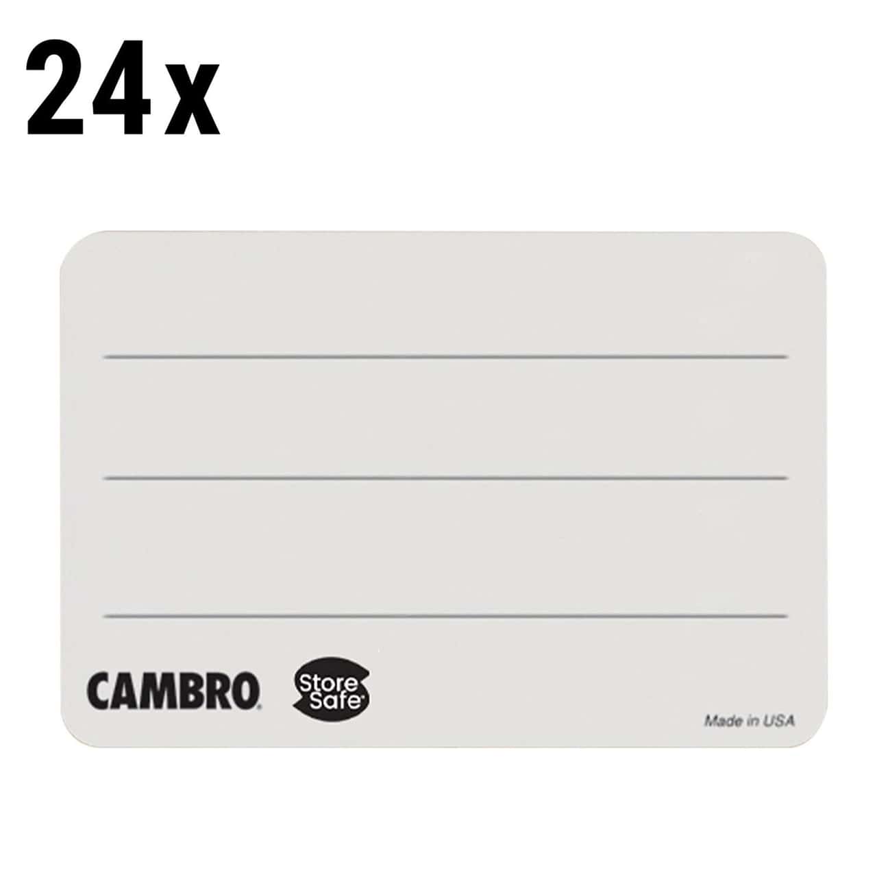 (24 kusů) CAMBRO | StoreSafe® Rotační etikety - 250 etiket v roli