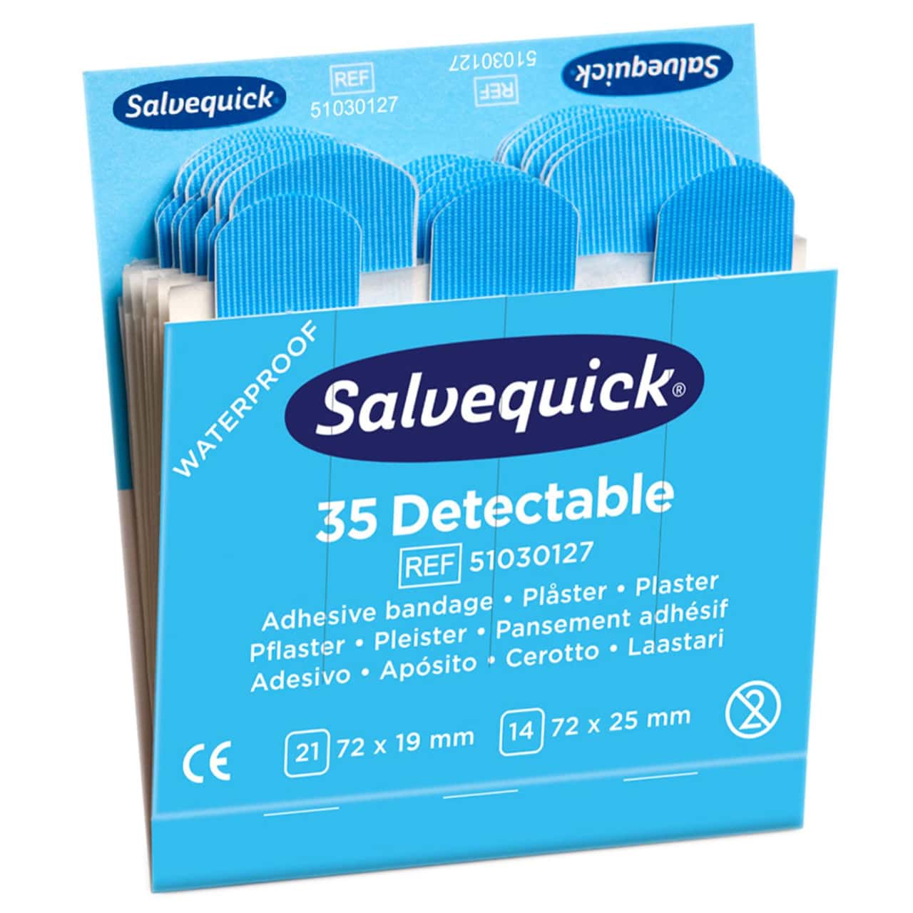 Leerer Pflasterspender Salvequick® - inkl. 12 Nachfülleinsätze