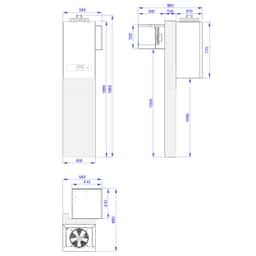 Wand-Kühlaggregat - maximal für 5 m³