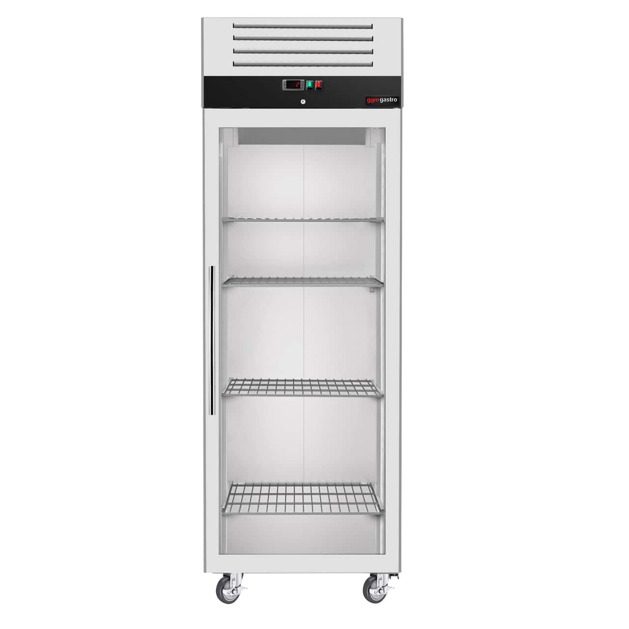 Kühlschrank Edelstahl ECO - GN 2/1 - 700 Liter - mit 1 Glastür