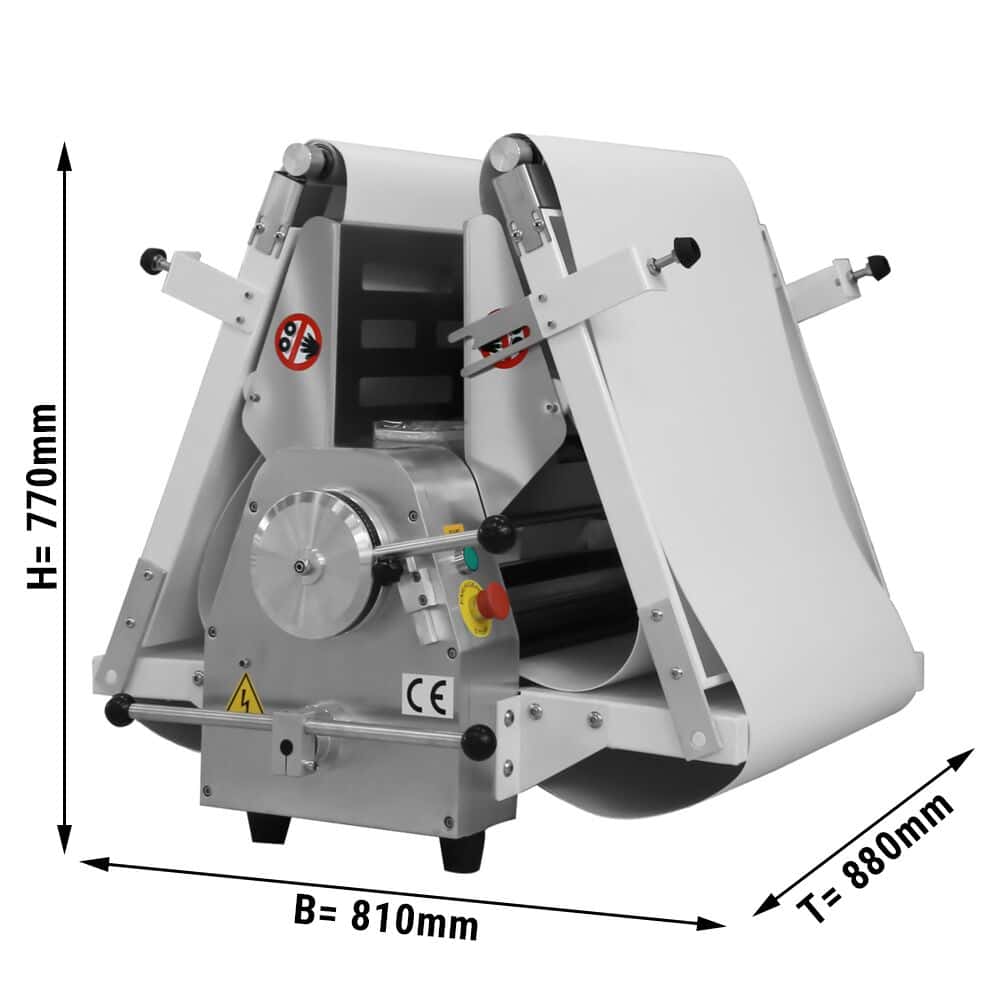 Bäckerei-Teigausrollmaschine - Tischgerät - 400 Watt - 2000 mm Förderband