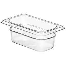 (6 Stück) CAMBRO | CAMWEAR® -  Polycarbonat GN-Behälter 1/9 - Clear - Tiefe 65 mm