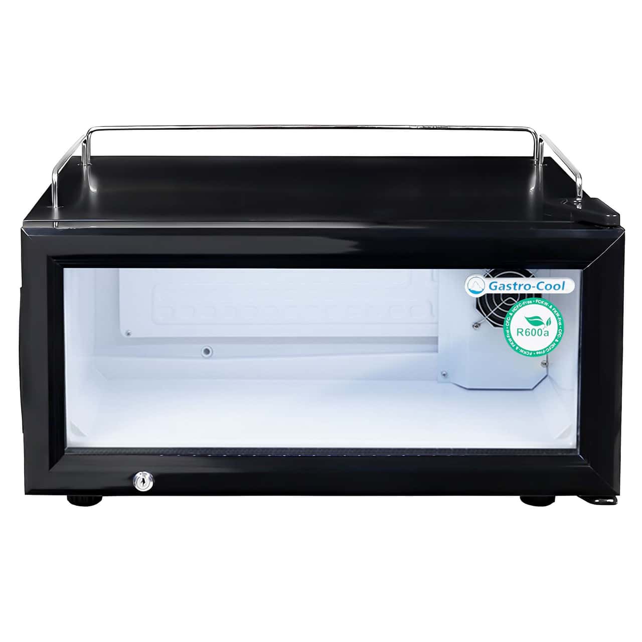 GASTRO-COOL | Glastürkühlschrank - 25 Liter - 1 Glastür - Schwarz