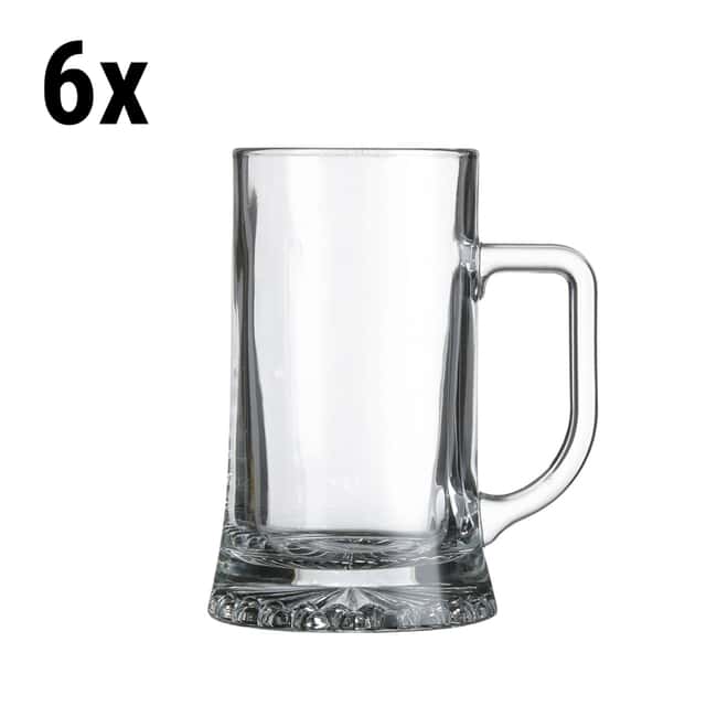 (6 Stück) Bierkrug - BEER SPECIALS - 520 ml - Transparent