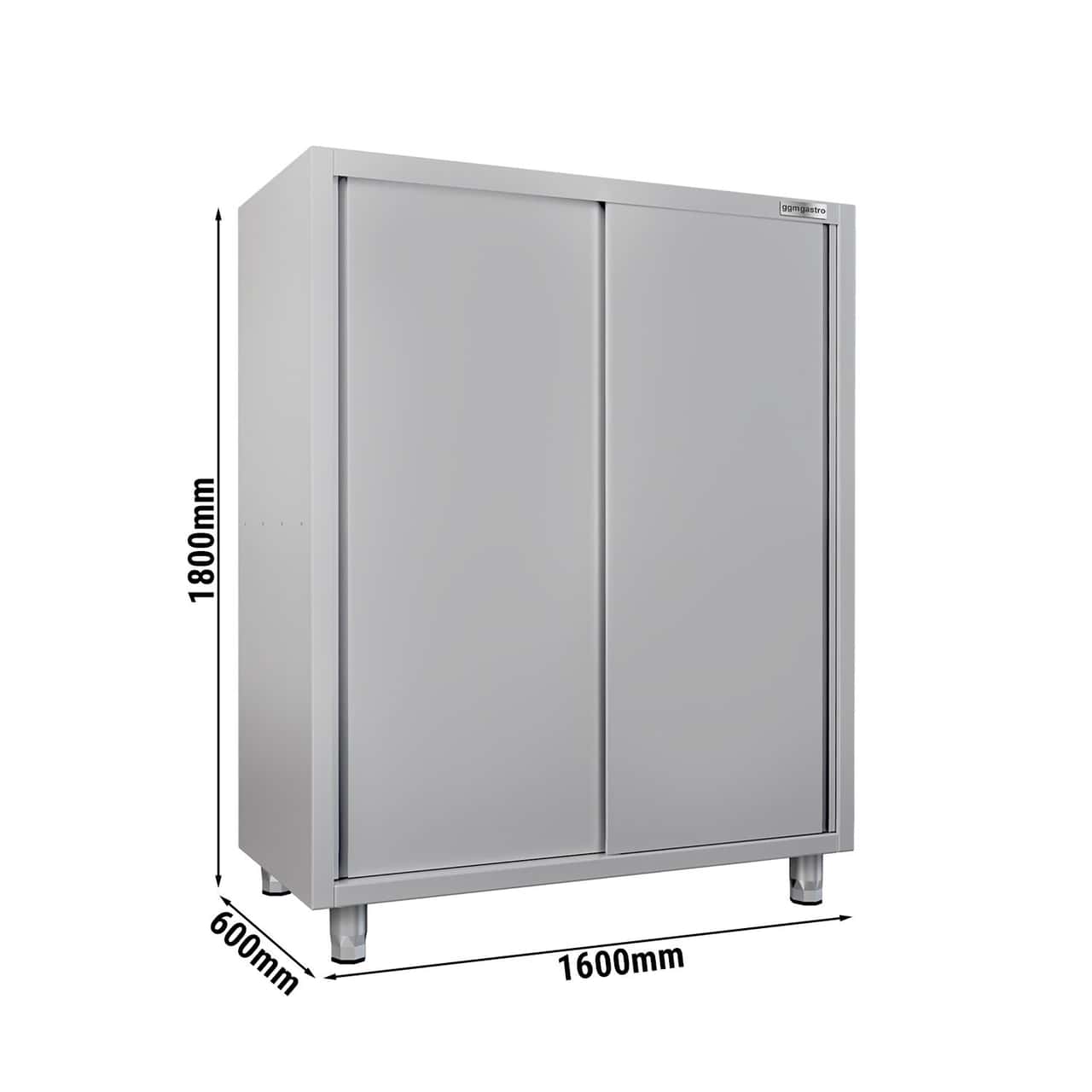 Geschirrschrank ECO - 1600x600mm - 2 Schiebetüren - Höhe: 1800mm